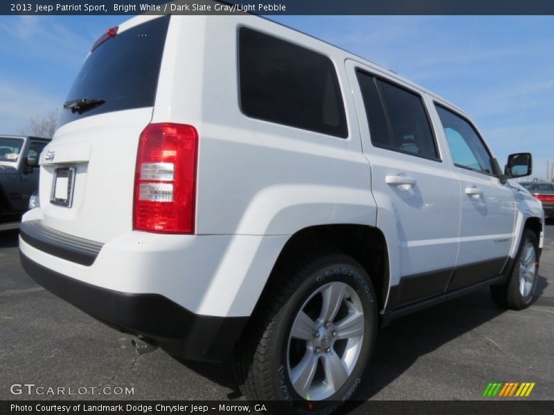 Bright White / Dark Slate Gray/Light Pebble 2013 Jeep Patriot Sport