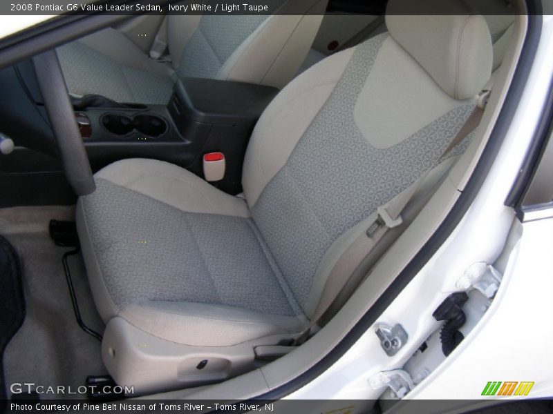 Ivory White / Light Taupe 2008 Pontiac G6 Value Leader Sedan