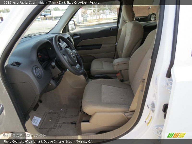 Bright White / Dark Slate Gray/Light Pebble 2013 Jeep Patriot Sport