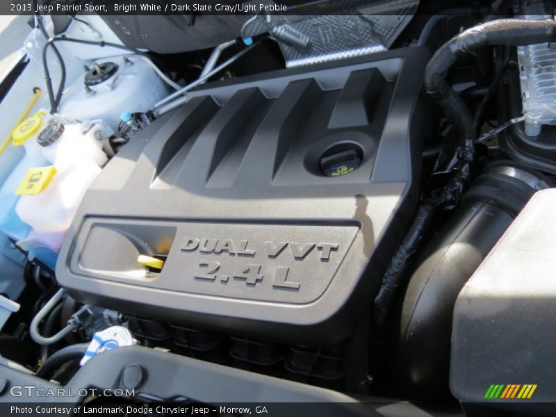 Bright White / Dark Slate Gray/Light Pebble 2013 Jeep Patriot Sport