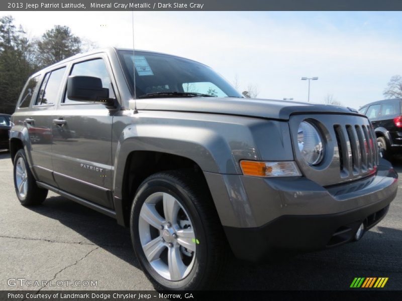 Mineral Gray Metallic / Dark Slate Gray 2013 Jeep Patriot Latitude