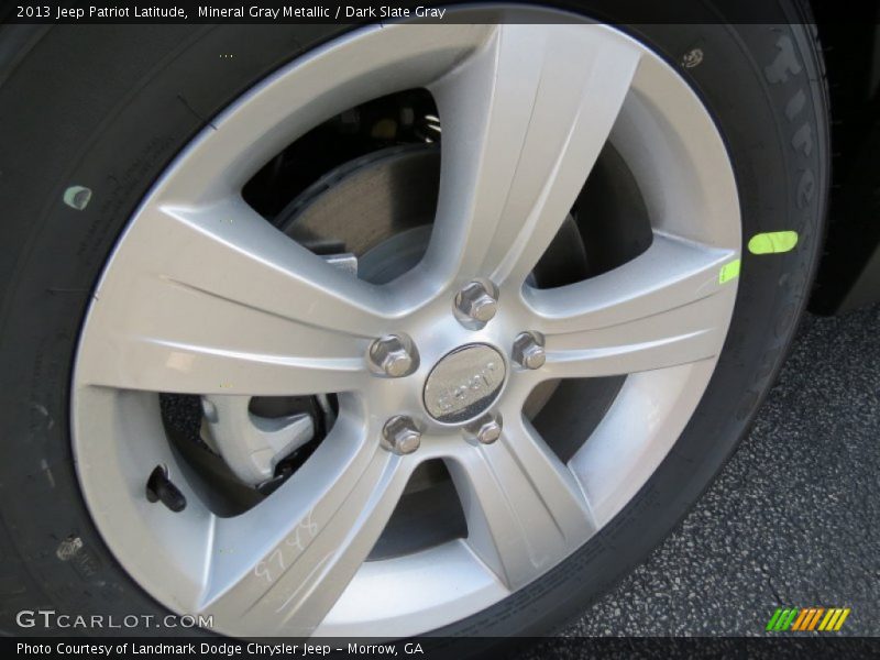 Mineral Gray Metallic / Dark Slate Gray 2013 Jeep Patriot Latitude