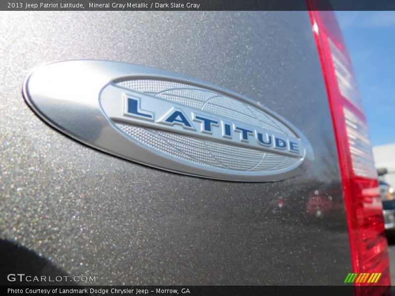 Mineral Gray Metallic / Dark Slate Gray 2013 Jeep Patriot Latitude