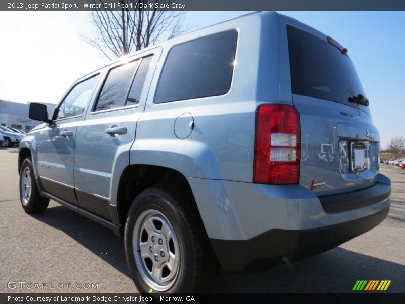 Winter Chill Pearl / Dark Slate Gray 2013 Jeep Patriot Sport