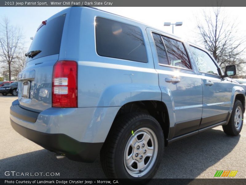 Winter Chill Pearl / Dark Slate Gray 2013 Jeep Patriot Sport