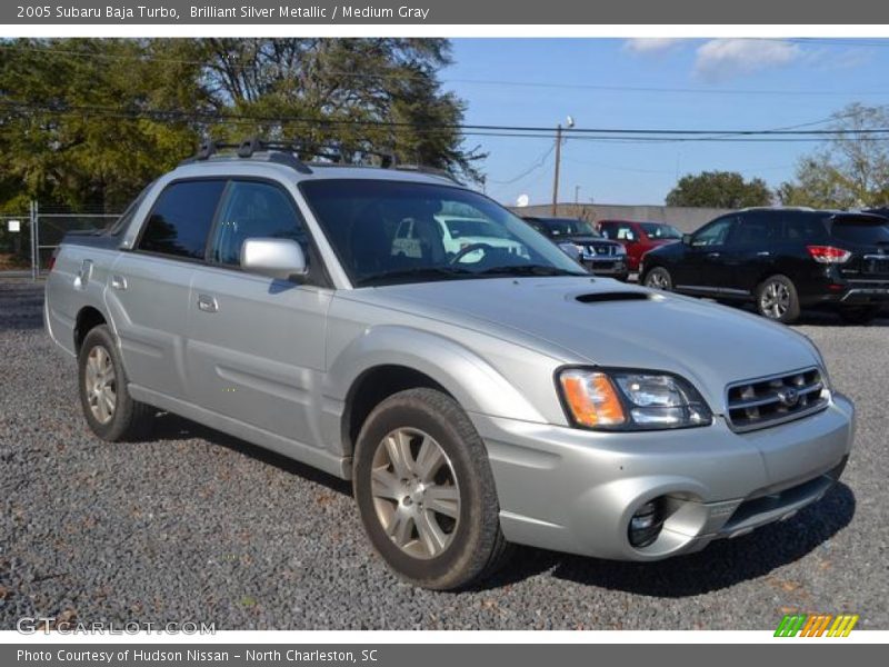 Brilliant Silver Metallic / Medium Gray 2005 Subaru Baja Turbo