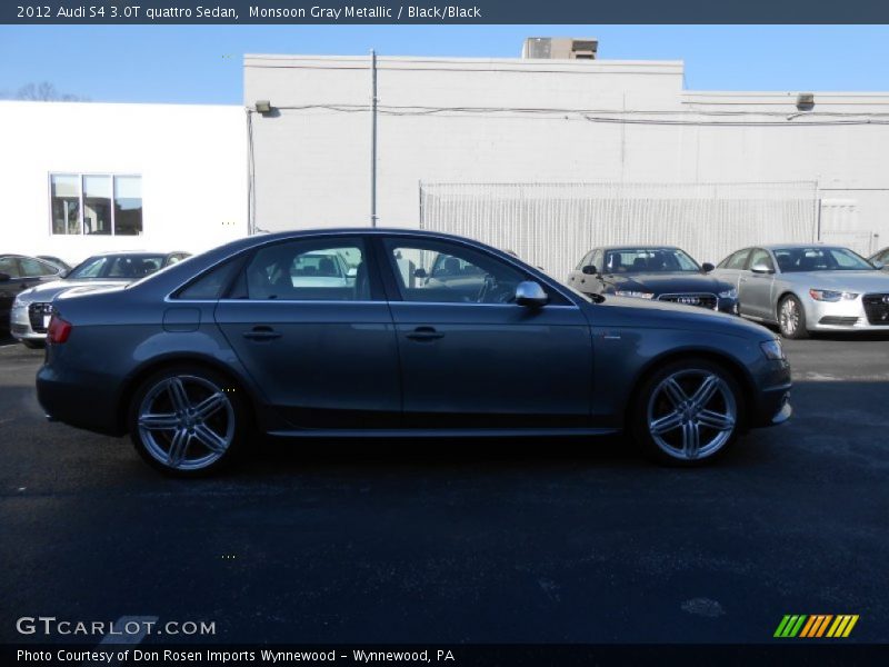 Monsoon Gray Metallic / Black/Black 2012 Audi S4 3.0T quattro Sedan