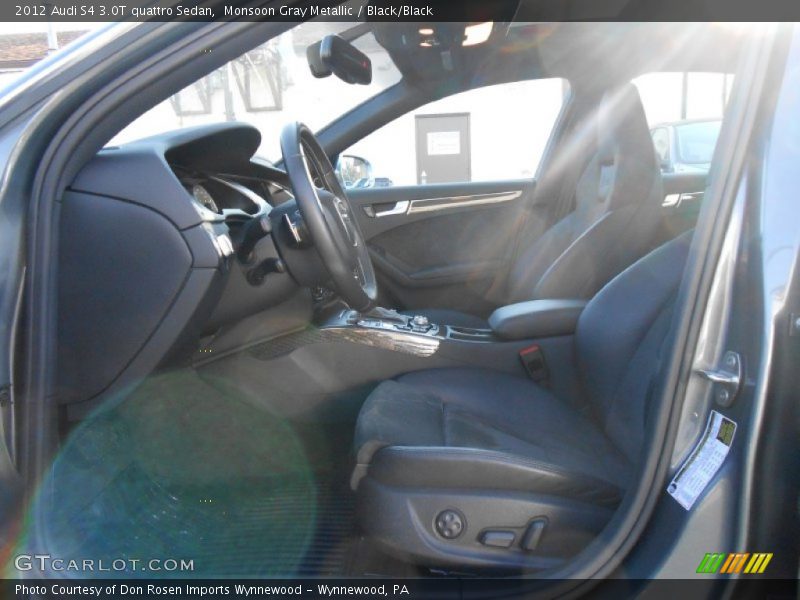 Monsoon Gray Metallic / Black/Black 2012 Audi S4 3.0T quattro Sedan