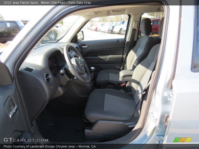Winter Chill Pearl / Dark Slate Gray 2013 Jeep Patriot Sport
