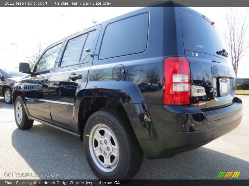 True Blue Pearl / Dark Slate Gray 2013 Jeep Patriot Sport