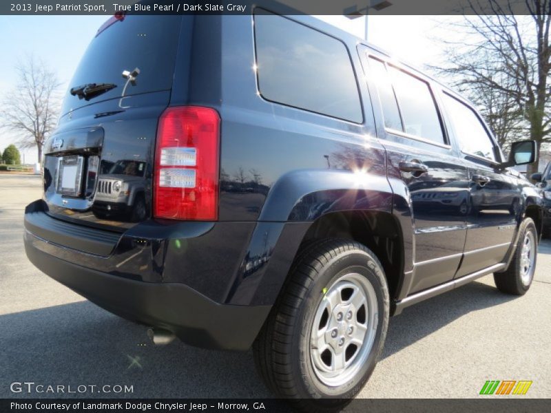 True Blue Pearl / Dark Slate Gray 2013 Jeep Patriot Sport