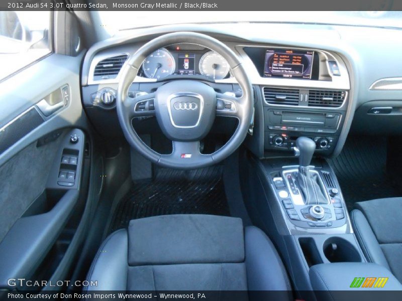 Monsoon Gray Metallic / Black/Black 2012 Audi S4 3.0T quattro Sedan