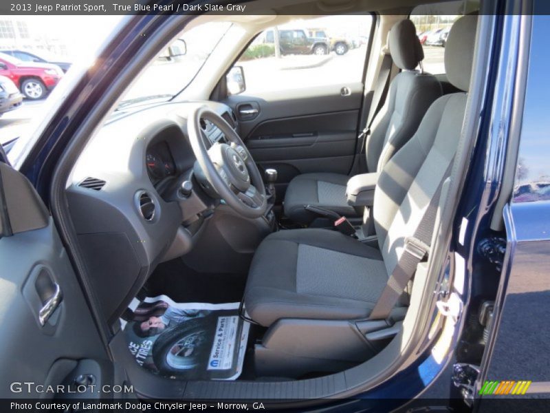 True Blue Pearl / Dark Slate Gray 2013 Jeep Patriot Sport