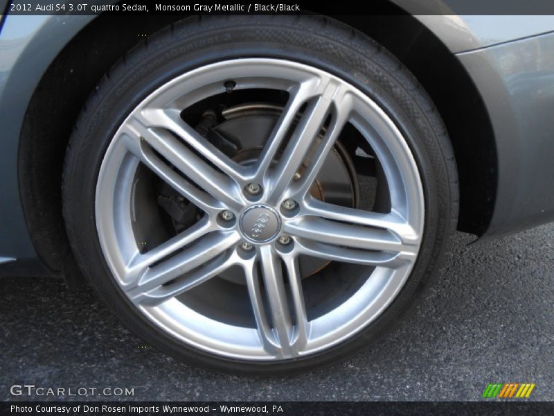Monsoon Gray Metallic / Black/Black 2012 Audi S4 3.0T quattro Sedan