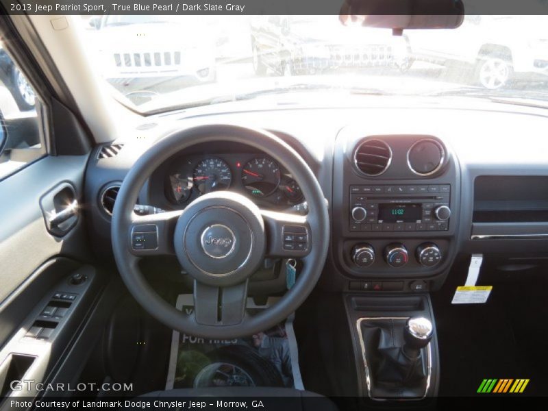 True Blue Pearl / Dark Slate Gray 2013 Jeep Patriot Sport