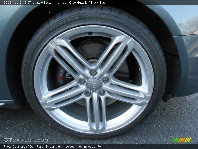 Monsoon Gray Metallic / Black/Black 2012 Audi S4 3.0T quattro Sedan