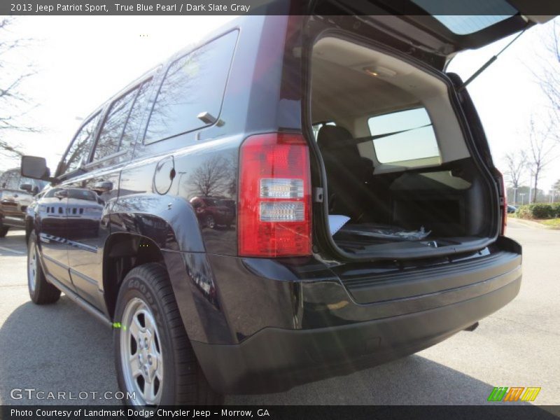 True Blue Pearl / Dark Slate Gray 2013 Jeep Patriot Sport