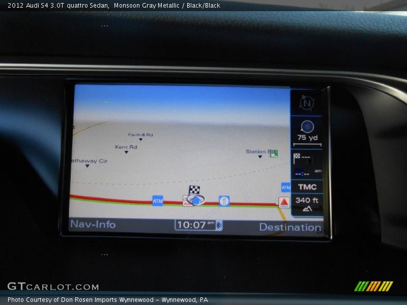 Navigation of 2012 S4 3.0T quattro Sedan