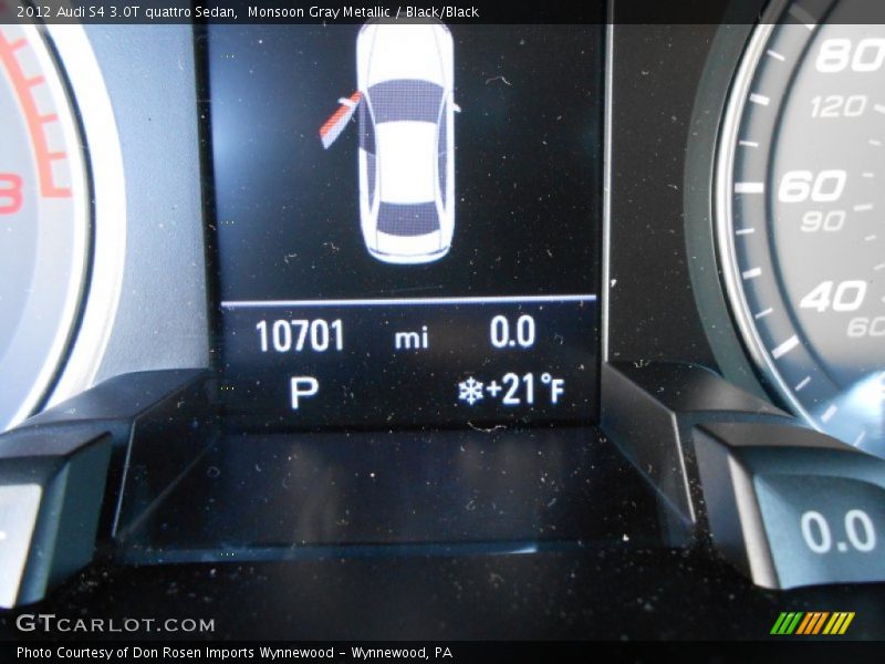 Monsoon Gray Metallic / Black/Black 2012 Audi S4 3.0T quattro Sedan