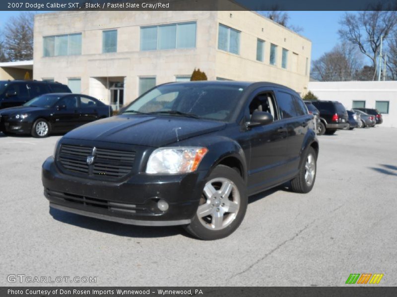 Black / Pastel Slate Gray/Red 2007 Dodge Caliber SXT