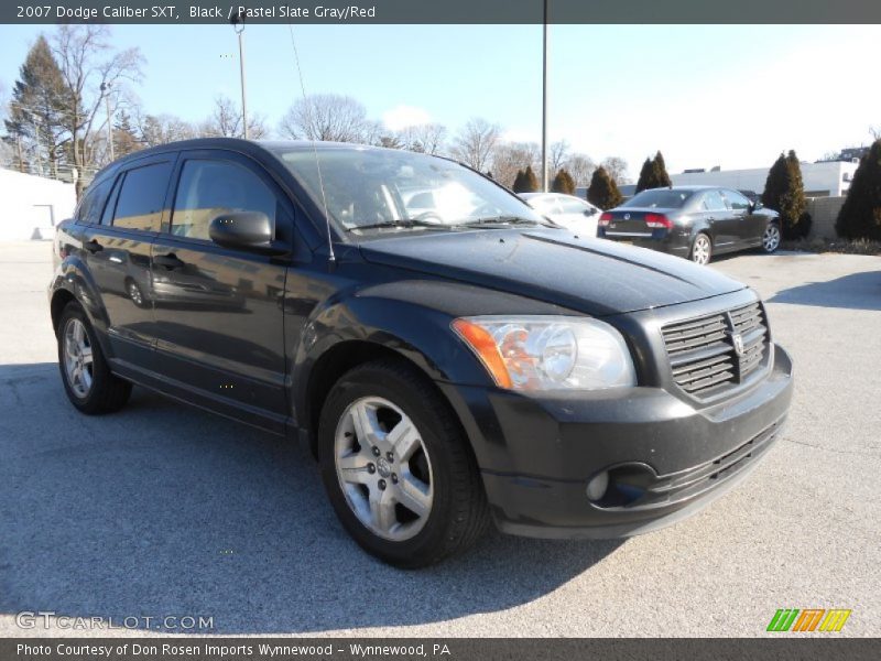 Black / Pastel Slate Gray/Red 2007 Dodge Caliber SXT