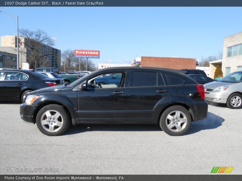 Black / Pastel Slate Gray/Red 2007 Dodge Caliber SXT