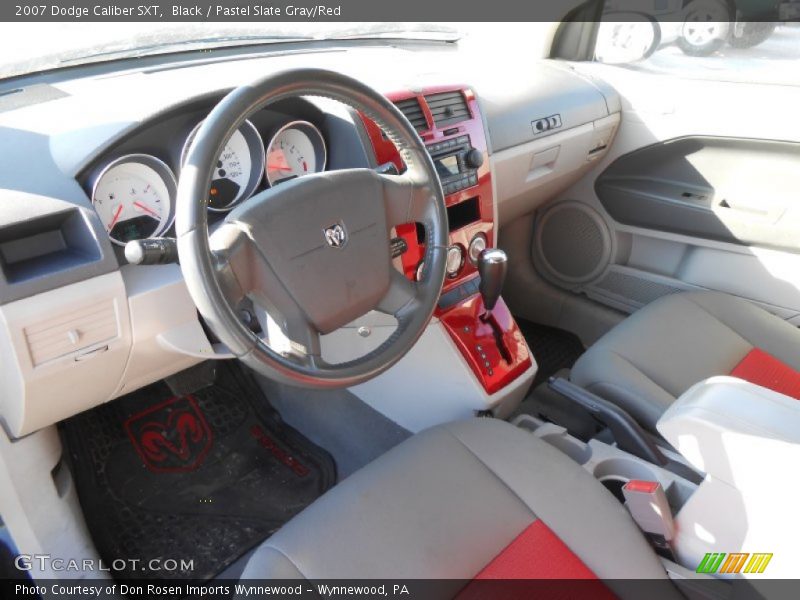  2007 Caliber SXT Pastel Slate Gray/Red Interior