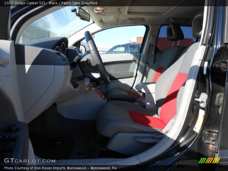 Black / Pastel Slate Gray/Red 2007 Dodge Caliber SXT