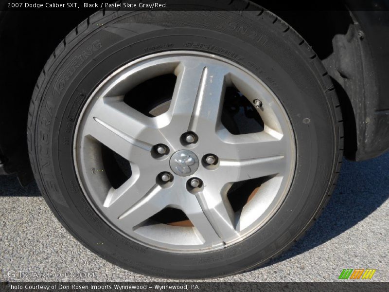 Black / Pastel Slate Gray/Red 2007 Dodge Caliber SXT