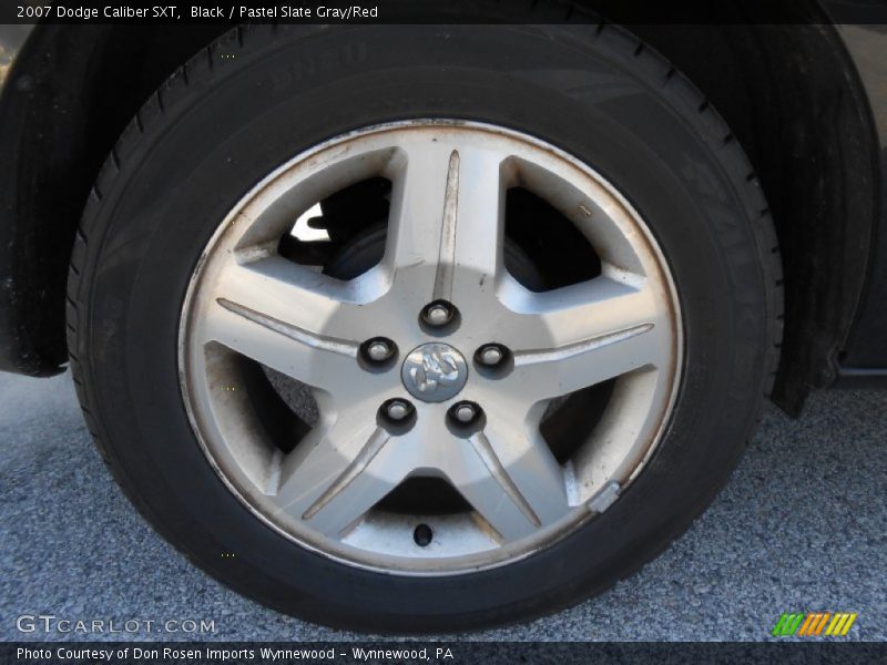 Black / Pastel Slate Gray/Red 2007 Dodge Caliber SXT