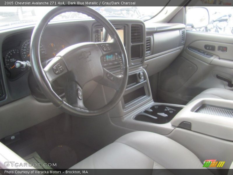 Dark Blue Metallic / Gray/Dark Charcoal 2005 Chevrolet Avalanche Z71 4x4