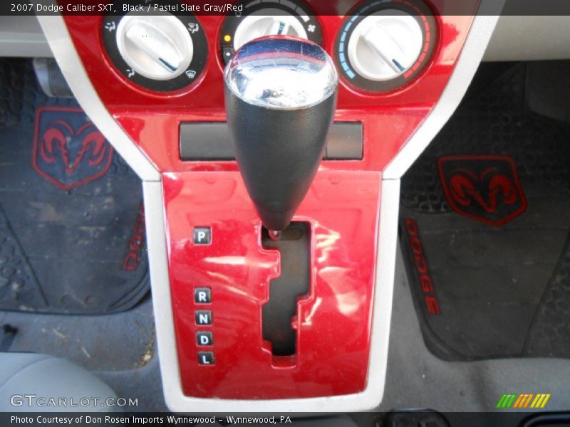 Black / Pastel Slate Gray/Red 2007 Dodge Caliber SXT