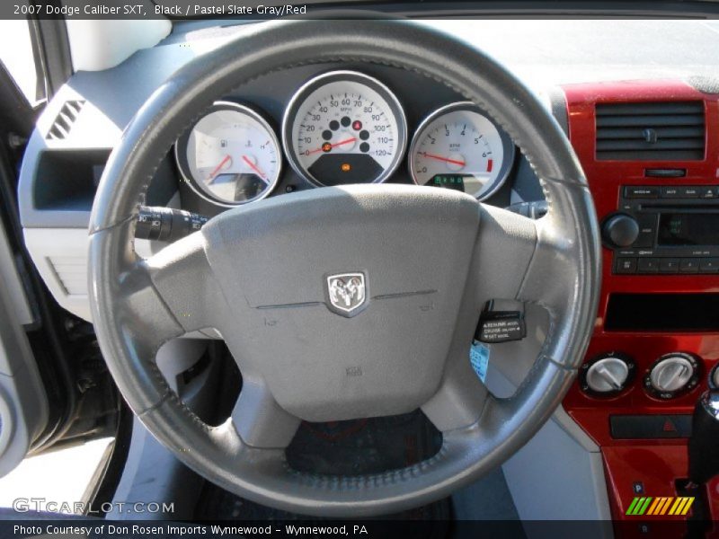 Black / Pastel Slate Gray/Red 2007 Dodge Caliber SXT