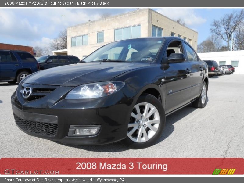 Black Mica / Black 2008 Mazda MAZDA3 s Touring Sedan