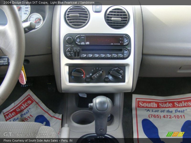 Light Blue Pearlcoat / Sandstone 2004 Dodge Stratus SXT Coupe