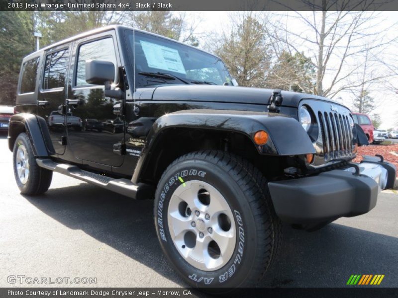 Black / Black 2013 Jeep Wrangler Unlimited Sahara 4x4