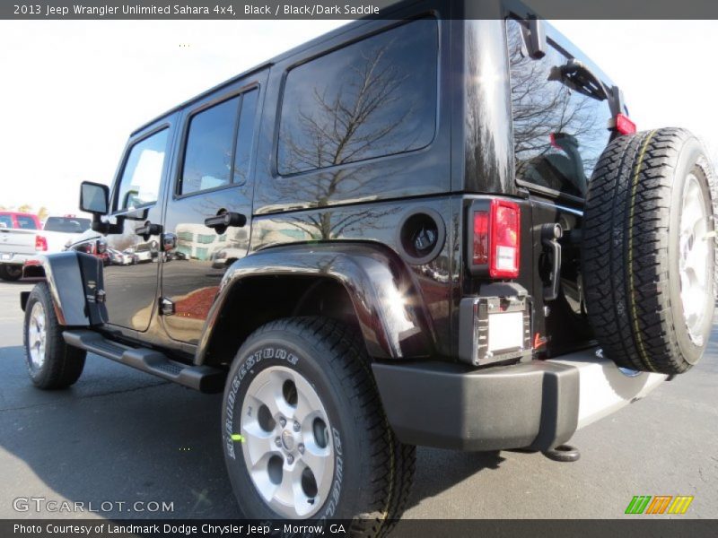 Black / Black/Dark Saddle 2013 Jeep Wrangler Unlimited Sahara 4x4