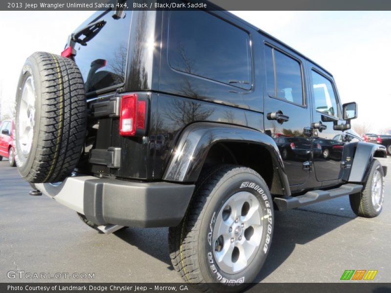 Black / Black/Dark Saddle 2013 Jeep Wrangler Unlimited Sahara 4x4