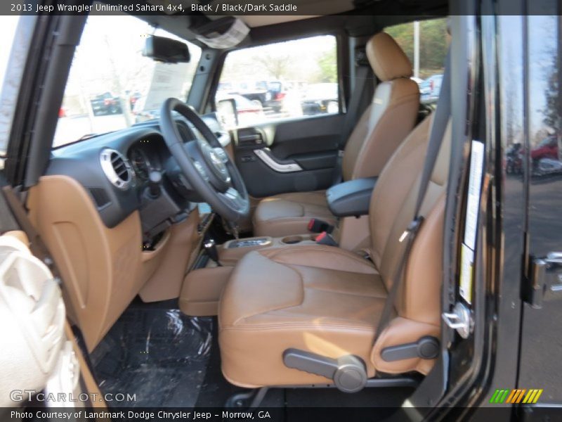 Black / Black/Dark Saddle 2013 Jeep Wrangler Unlimited Sahara 4x4
