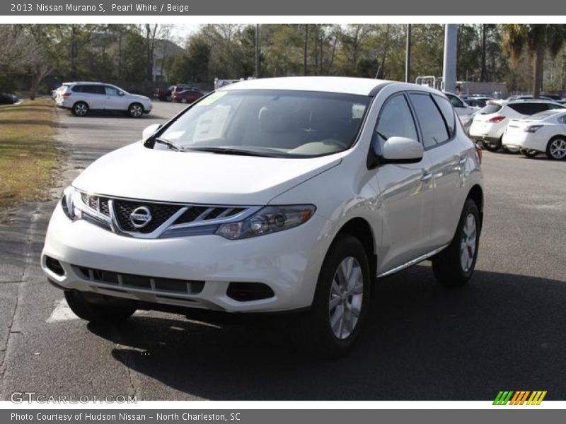 Pearl White / Beige 2013 Nissan Murano S