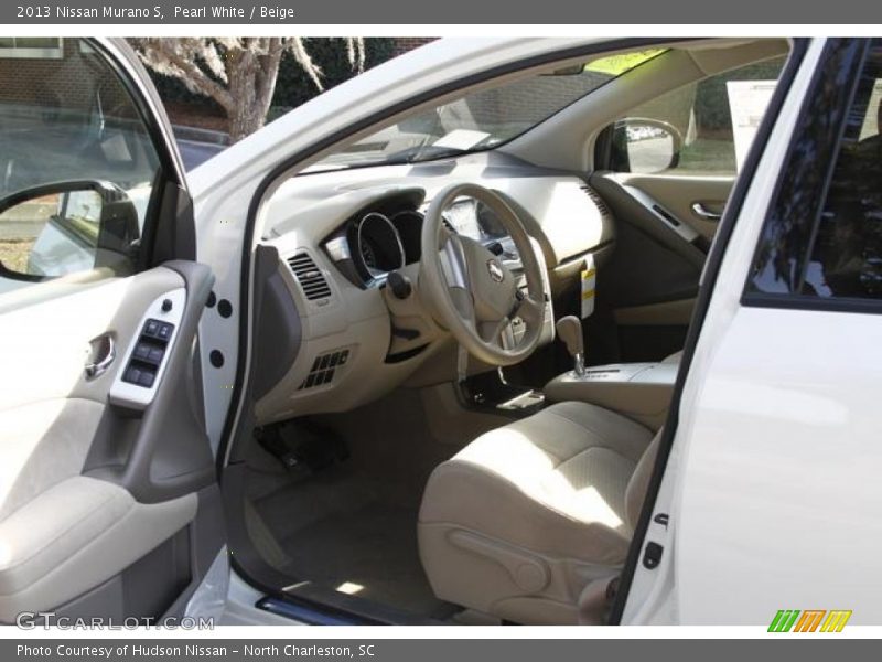 Pearl White / Beige 2013 Nissan Murano S
