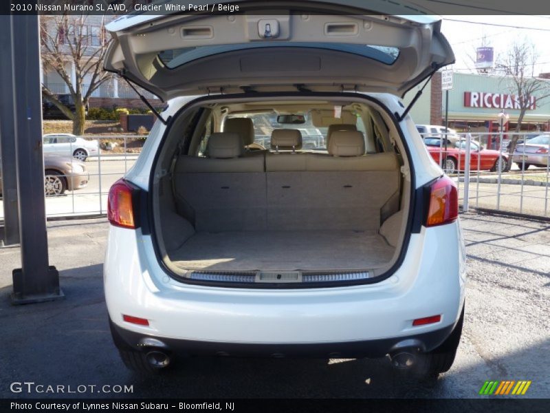 Glacier White Pearl / Beige 2010 Nissan Murano SL AWD