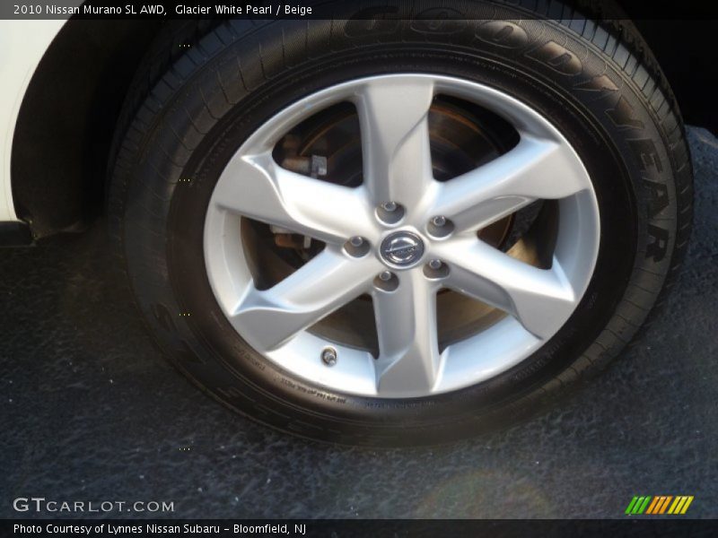 Glacier White Pearl / Beige 2010 Nissan Murano SL AWD