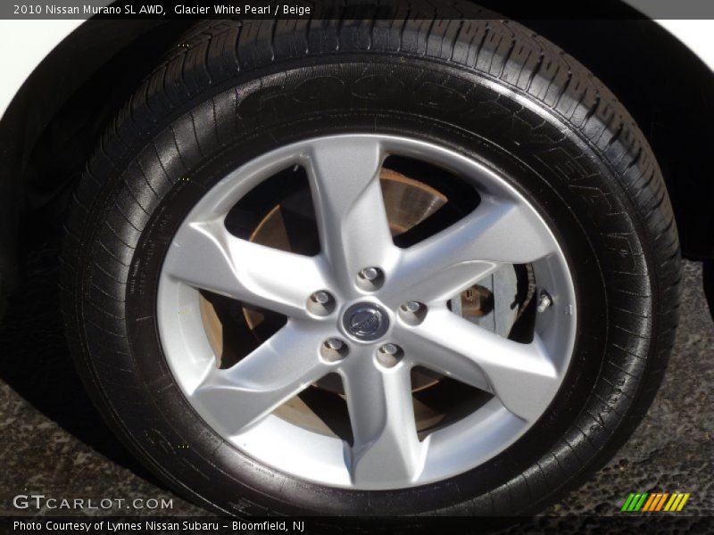Glacier White Pearl / Beige 2010 Nissan Murano SL AWD