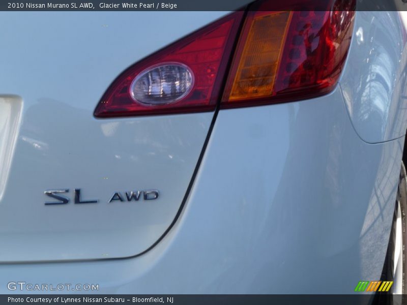 Glacier White Pearl / Beige 2010 Nissan Murano SL AWD
