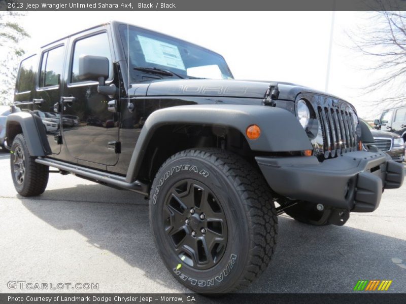 Black / Black 2013 Jeep Wrangler Unlimited Sahara 4x4