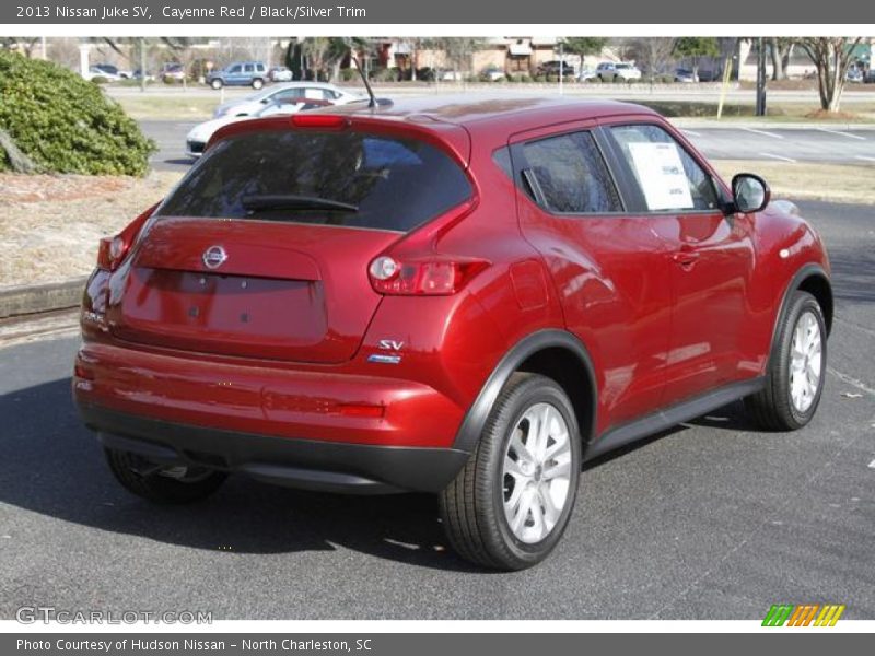 Cayenne Red / Black/Silver Trim 2013 Nissan Juke SV