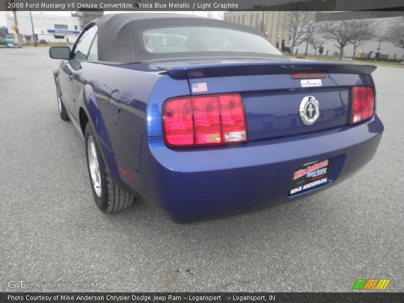 Vista Blue Metallic / Light Graphite 2008 Ford Mustang V6 Deluxe Convertible