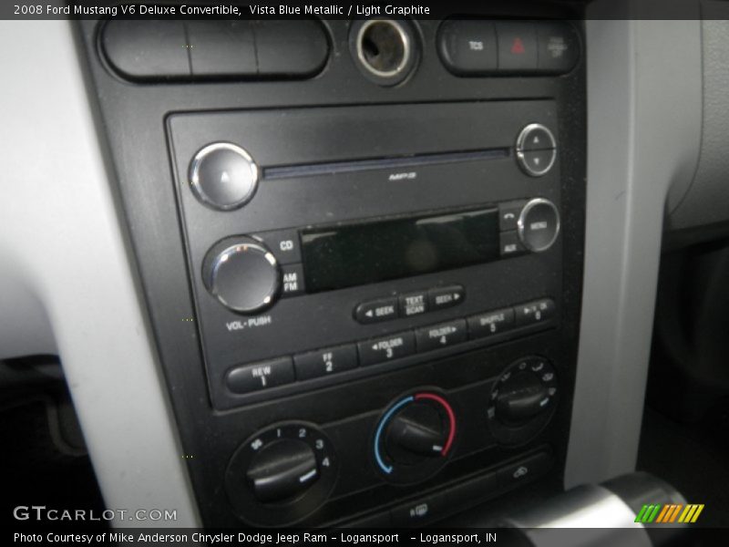 Vista Blue Metallic / Light Graphite 2008 Ford Mustang V6 Deluxe Convertible