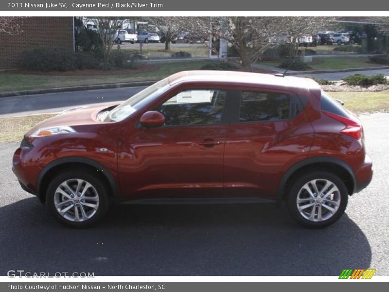 Cayenne Red / Black/Silver Trim 2013 Nissan Juke SV